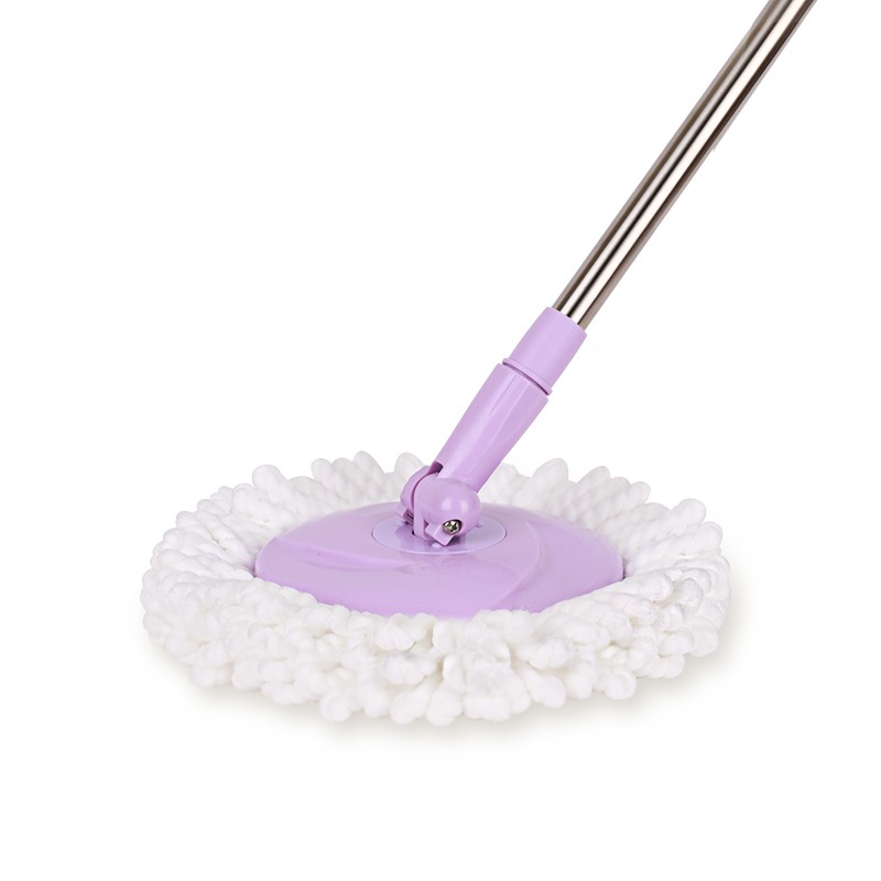 妙洁 旋转拖把桶套装 家用一拖净免手洗干湿两用懒人墩布 旋转拖把（共2块拖布）