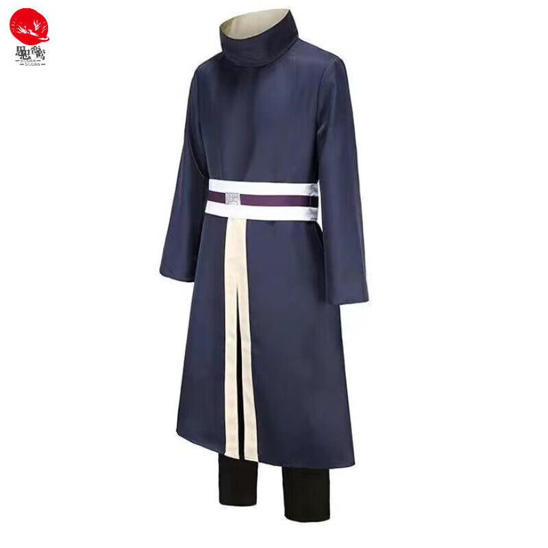 思鸞宇智波帶土cos服火影忍者阿飛曉組織衣服神秘面具男cos服帶土cos 帶土cos服 XXS 兒童155