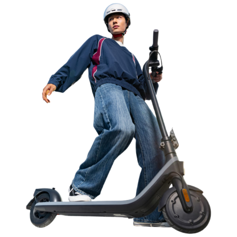 九号（Ninebot）电动滑板车E2黑色 成年人两轮代步便携式电动车可折叠安全防护大屏幕仪表学生校园