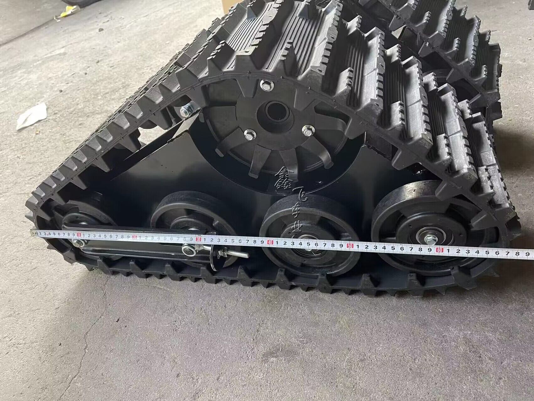 自制四轮雪地车沙滩车越野摩托 讬卡丁车配件履带轮橡胶履带 单只