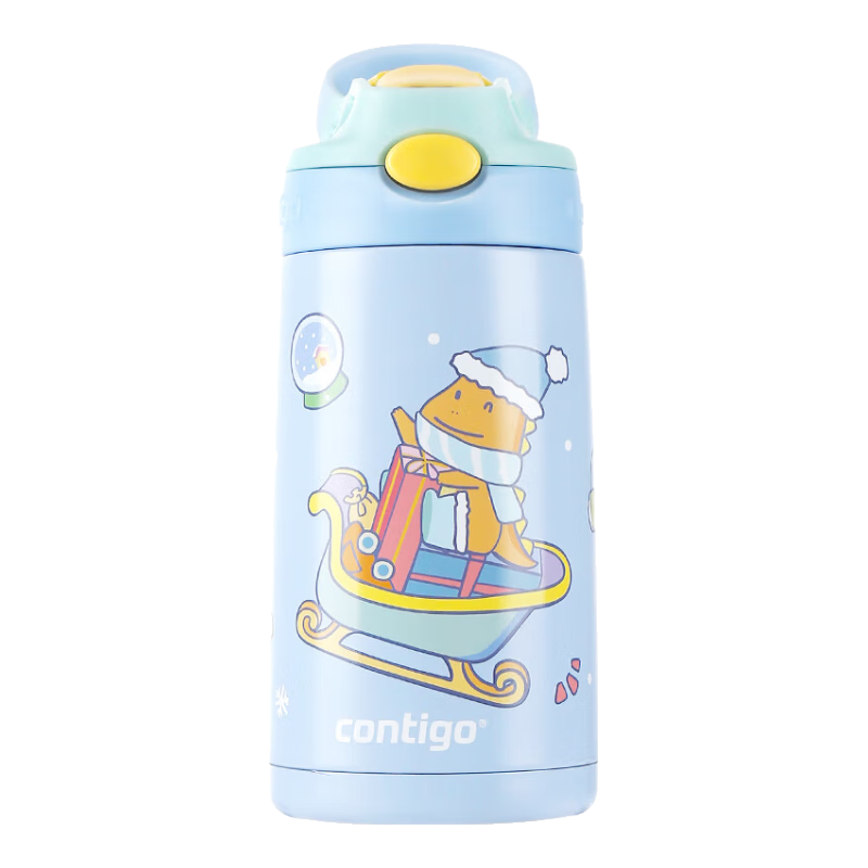 contigo康迪克 儿童保温杯防漏 水壶喝水杯随行杯鸭嘴吸管水杯幼儿园礼物 新品丨宝宝龙400ml