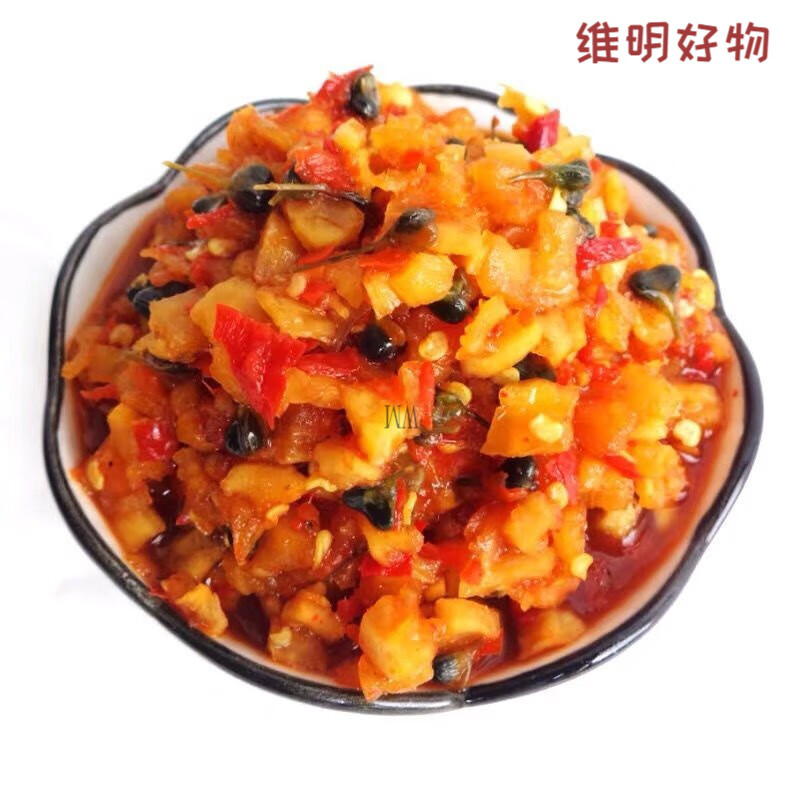 云南特产韭菜花板蓝根咸菜新鲜腌制剁小米辣椒香脆板兰丁下饭酱菜 腌