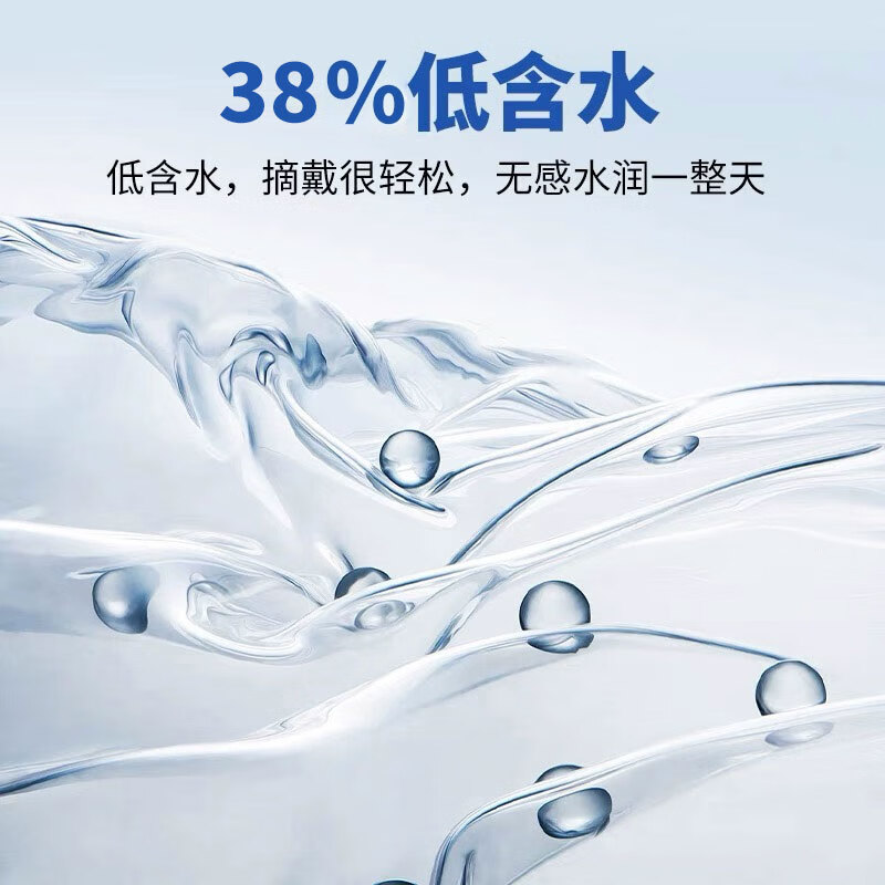 Merry dolly新款玻尿酸保湿日抛近视隐形眼镜透明片10片/30片大基弧水润无感 玻尿酸透明日抛14.2mm（10片） 300度