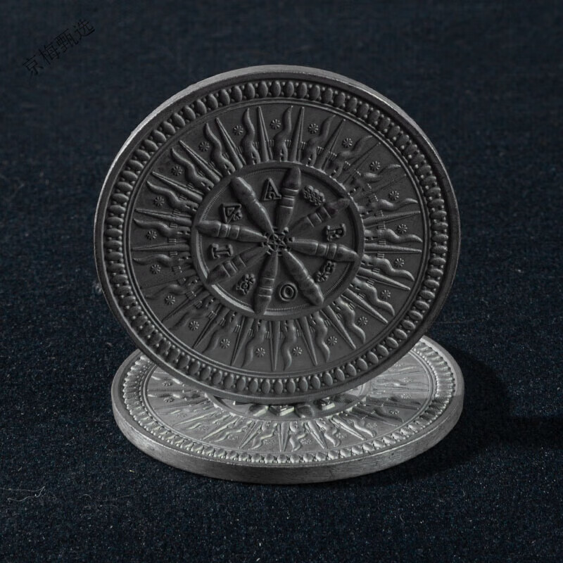 博圣棋禮德州撲克金屬壓牌器壓牌片德?lián)渑浼f碼德?lián)浠I碼幣dealer 命運之