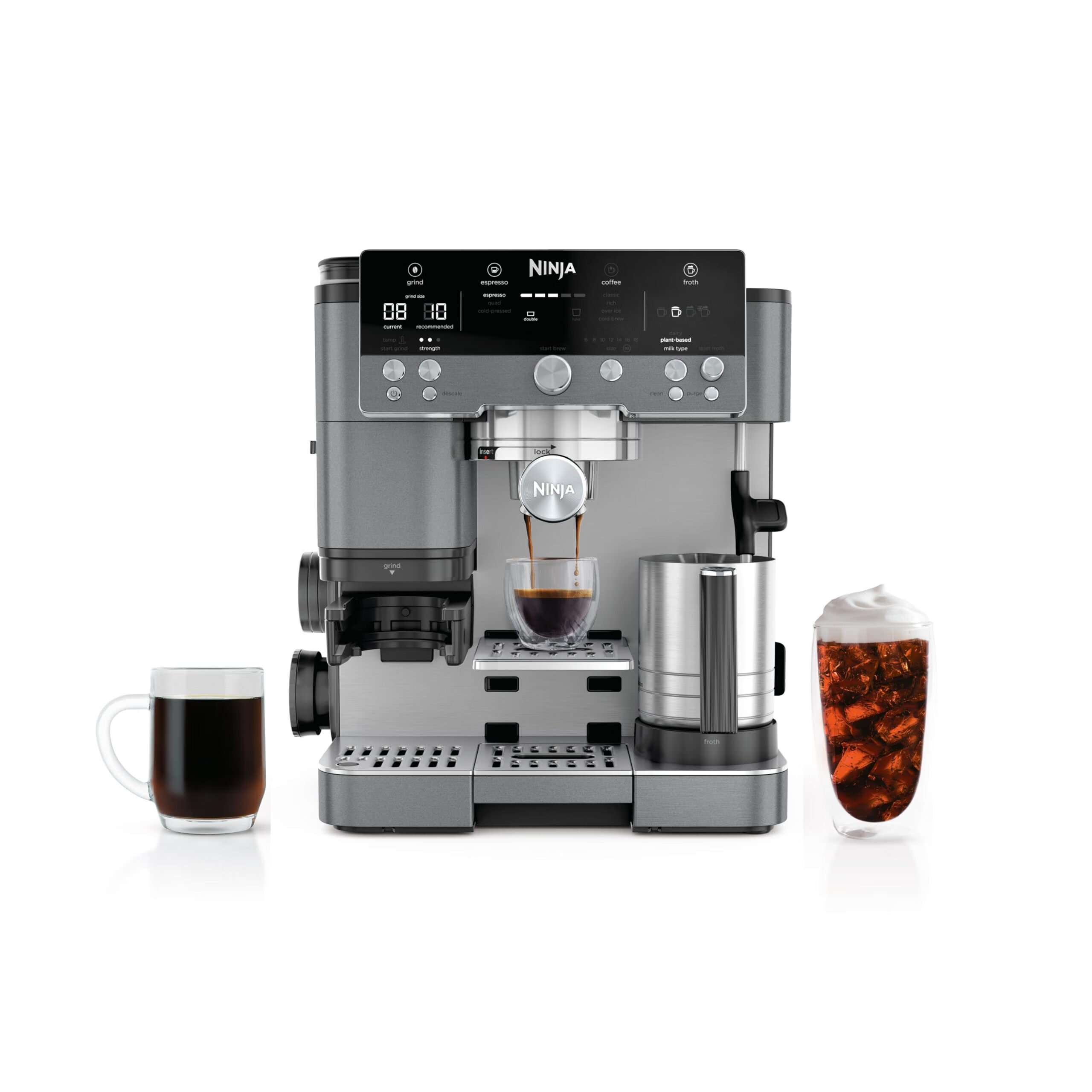 NINJA Luxe Cafe 浓缩咖啡机 一体研磨 ES601GM