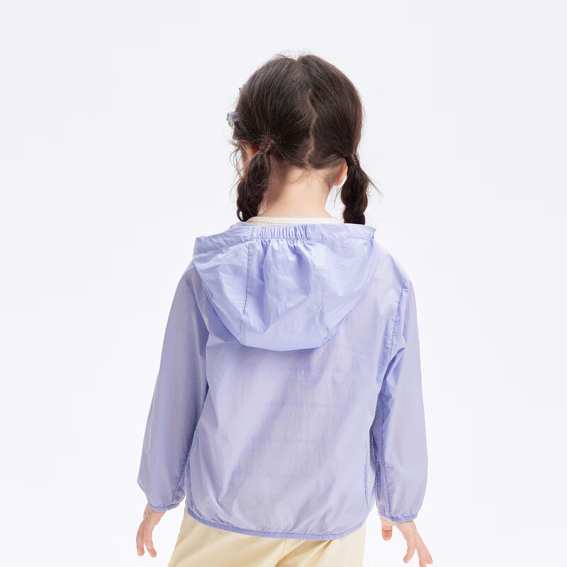 巴拉巴拉【商场同款】男童外套女童防晒服夏2024新款儿童亲子上衣 粉紫 70030 110