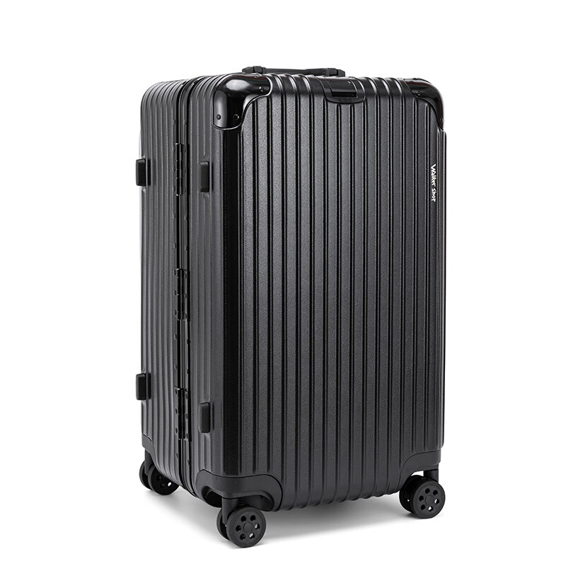 Walker Shop轻奢品牌行李箱加厚铝框拉杆箱大容量旅行箱出国托运工具箱 银色 32英寸