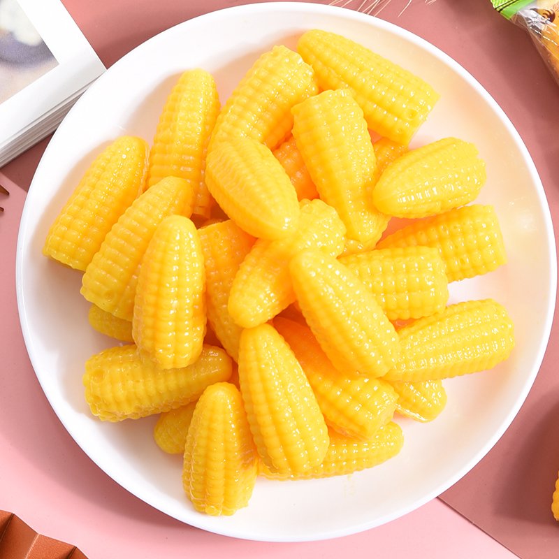 零趣玉米軟糖500g袋裝過(guò)年貨糖果小零食品散裝喜糖果橡皮糖 玉米軟糖500g約32顆