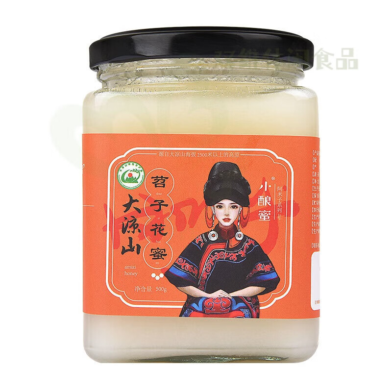 食芳溢大涼山苕子花蜂.蜜 真蜂場(chǎng)直播采蜜源雪沖飲 高原苕子花蜜500g