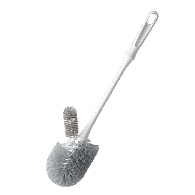 锡洁抗菌马桶刷子无死角厕所刷家用卫生间长柄软毛洁厕刷凹槽缝隙清洁