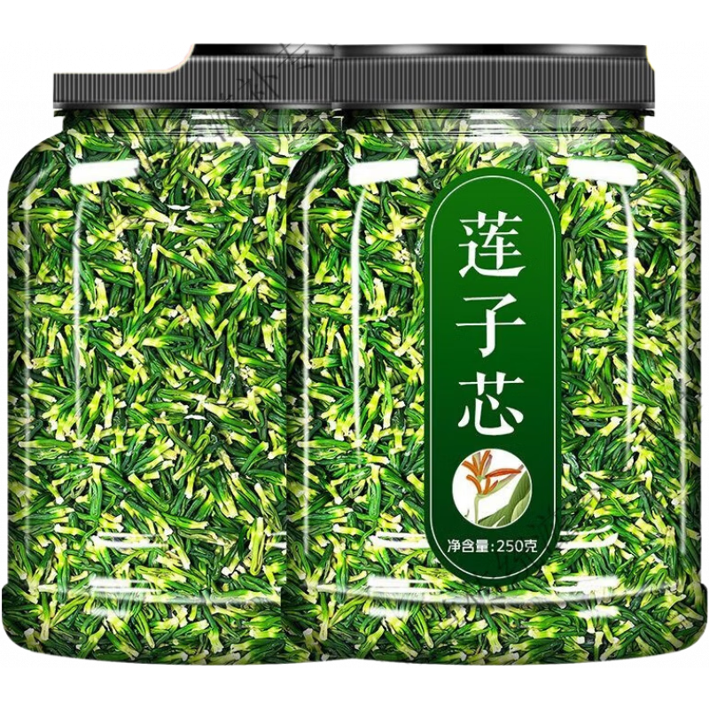 同仁堂莲子心茶500g克中药材泡水正品莲子芯干货清热去火特级天然养生茶 【手工精选】头茬莲子心 250g*1罐 装