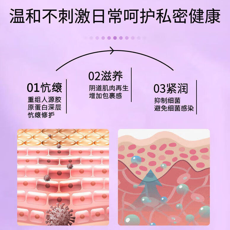 宫妍美阴道粘膜抑菌3g*5支/盒私处护理凝胶生物多肽私密抑菌凝胶 一盒装