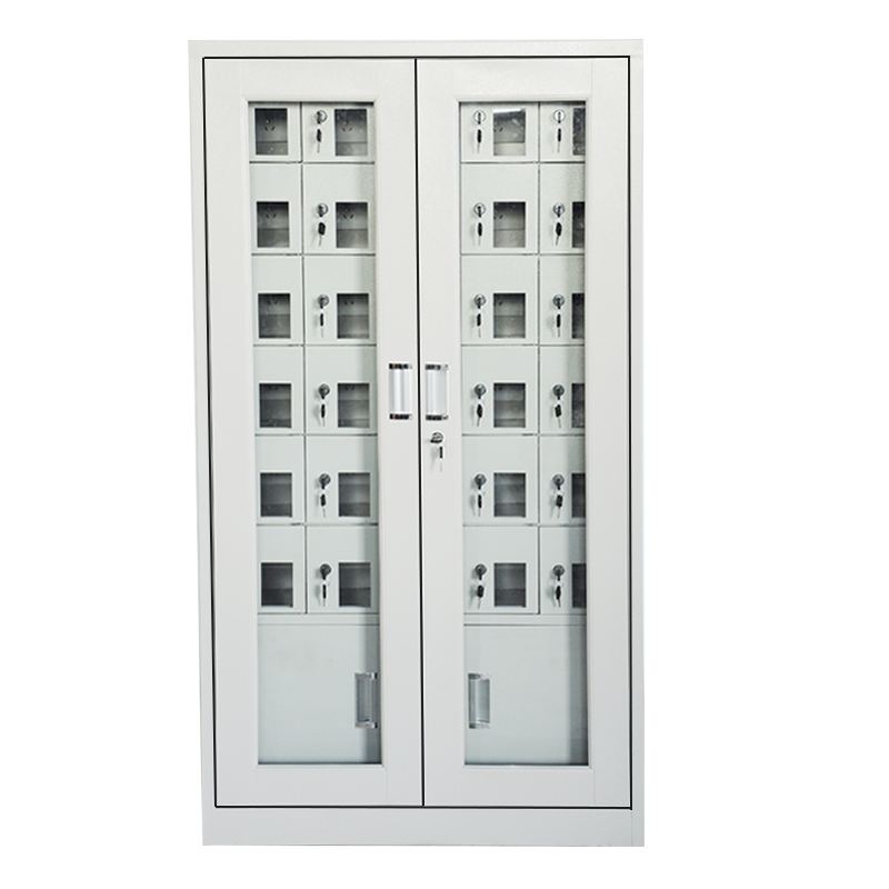 钱柜 手机柜 存放柜充电柜保管柜铁皮柜储物柜信号屏蔽柜 玻璃30门 无充电