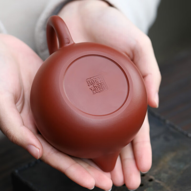 京峰阁功夫茶具套装 高档轻奢紫砂壶整套 宜兴原矿纯全手工西施壶泡茶壶 西施紫砂壶套装【吴亚维】 6人饮 10件