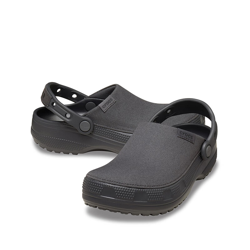 卡骆驰(CROCS)秋冬新款经典轻走洞洞鞋舒适轻便包头男女同款沙滩鞋|211354 黑沙灰-0LD 43 (270mm)