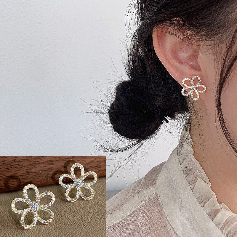 ����S925���뺫�������οջ������Ů���ݾ�������С�ڸ߼���Ƹ� A225#��ɫ�οջ������