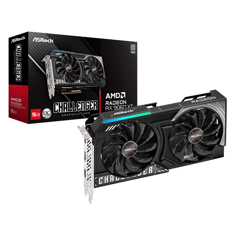 棨ASRockAMD RADEON RX 9060 XT  Challenger ս 16GB OC 羺ϷƵԿ