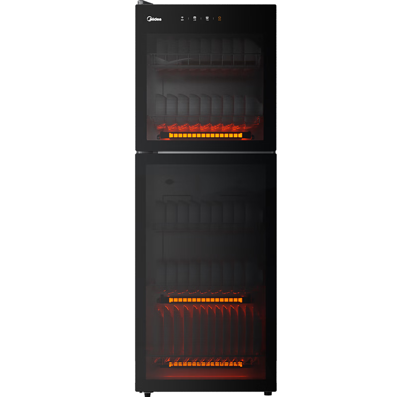 美的（Midea）消毒柜家用立式 二星级双门5层消毒碗柜 家商两用大容量150L 婴儿母婴消毒 150R02