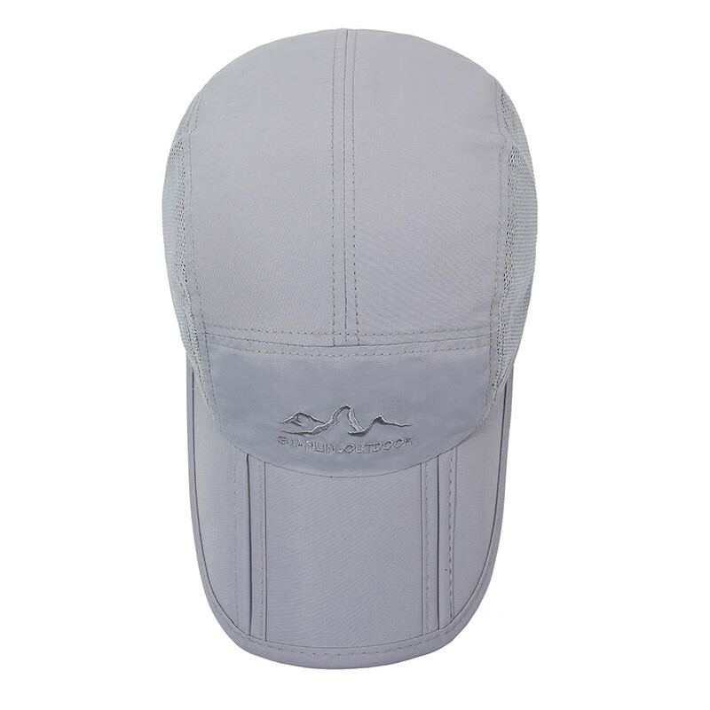 【严选好物】户外遮阳登山鸭舌帽字男夏天防雨防水速干折叠帽女钓 黑色 可调节