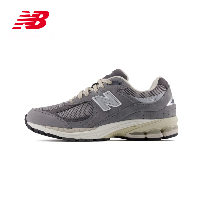 NEW BALANCE NB2002R官方男鞋女鞋潮流百搭簡約舒適夏季透氣網(wǎng)面運動休閑鞋 灰色 M2002RNM 37.5 (腳長23cm)