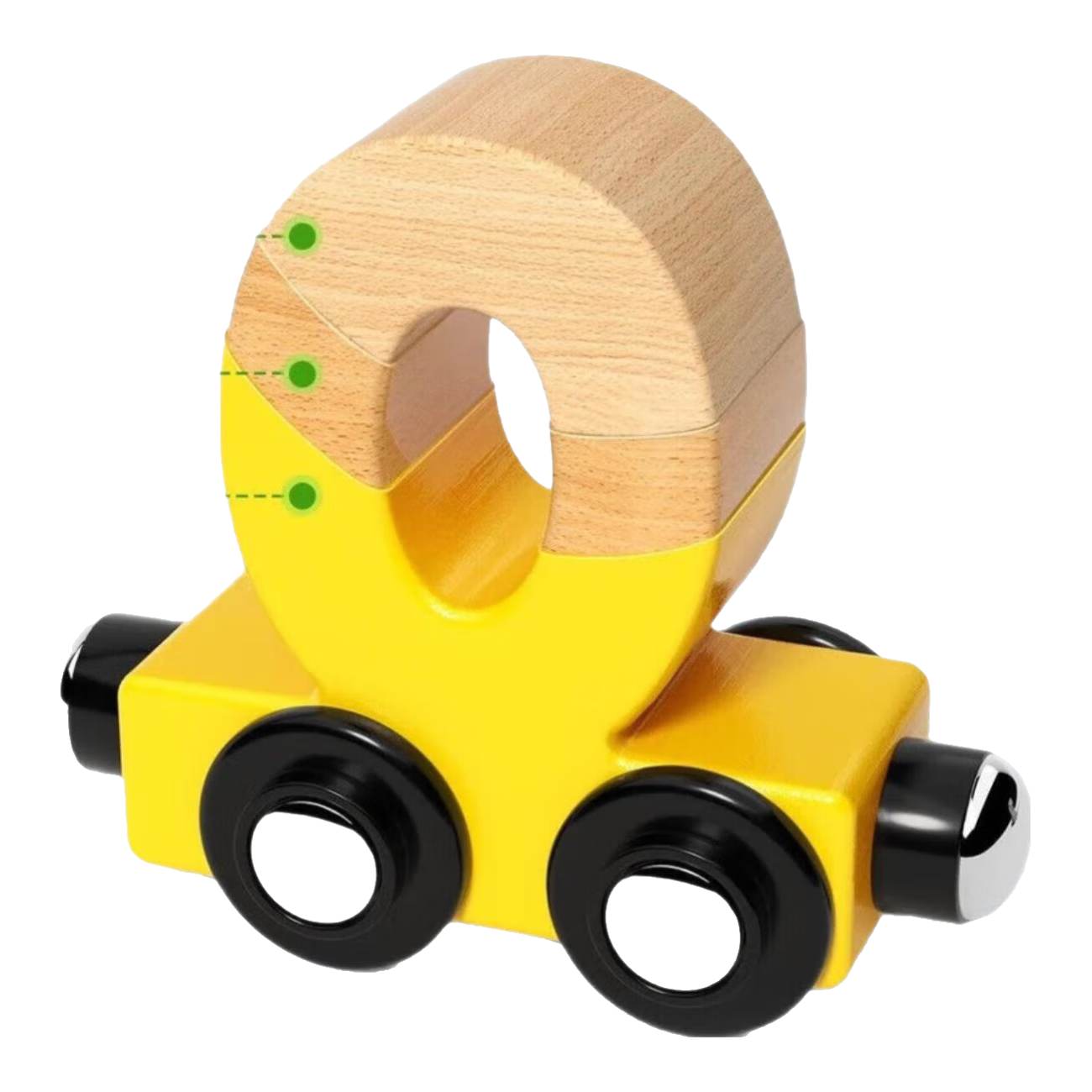 儿童磁性数字小火车玩具益智男孩磁力磁吸1一3到6岁2宝宝积木拼装 1节车厢（数字随机不指定）