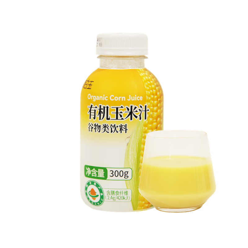 白玉 有机玉米汁 谷物类饮料 300g组合装 300g*5瓶