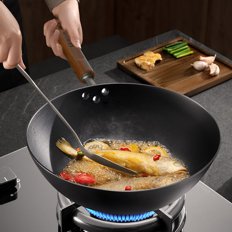 康巴赫牛排煎锅有钛铸铁平底锅加厚防粘无涂层不粘锅燃气灶电磁炉通用 【免开锅系列】 26cm