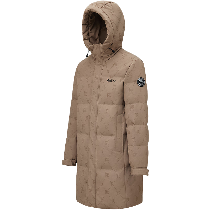 波司登（BOSIDENG）25新品90绒羽绒服男女情侣时尚休闲加厚中长连帽外套B250245229DS 黑色|8056 M 175/96A 体重约130-140斤