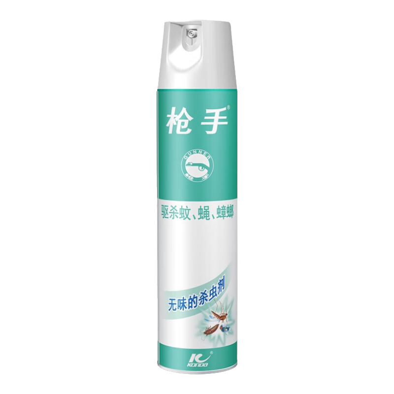 槍手（GUNNER）殺蟲(chóng)氣霧劑噴霧600ml防蚊飛蟲(chóng)無(wú)味家用驅(qū)殺蒼蠅蚊蟲(chóng)滅蚊神器殺蟑 藍(lán)槍600ml*1瓶