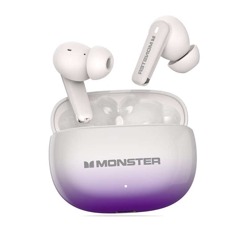 魔声魔声（Monster）无线蓝牙耳机 入耳式游戏电竞HIFI高音质音乐运动跑步长续航降噪 xt02全景音效 冬暮紫