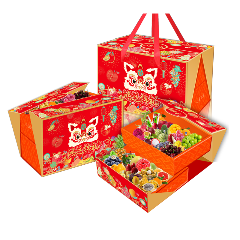 京鲜生浓情端午大运款混合新鲜水果礼盒净重10斤生鲜端午节送礼源头直发