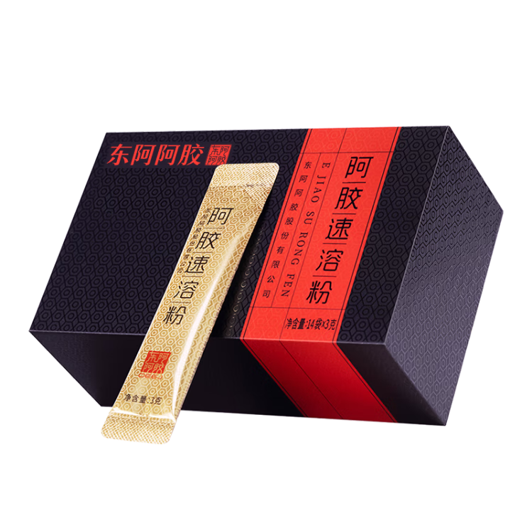東阿阿膠阿膠速溶粉 3g*30袋/盒便攜 滋補健康 陳麗君同款 