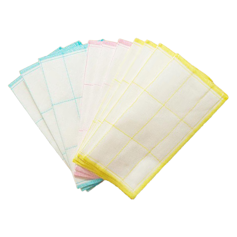 京东京造 棉柔抹布 洗碗布吸水清洁去油污纤维巾不掉毛 10片装