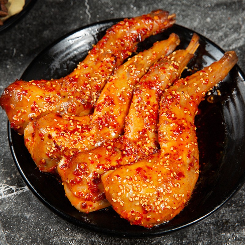 大嘴先生麻辣兔腿肉干肉脯兔肉零食 四川特產(chǎn)冷吃兔 開(kāi)袋即食 香辣兔腿140g