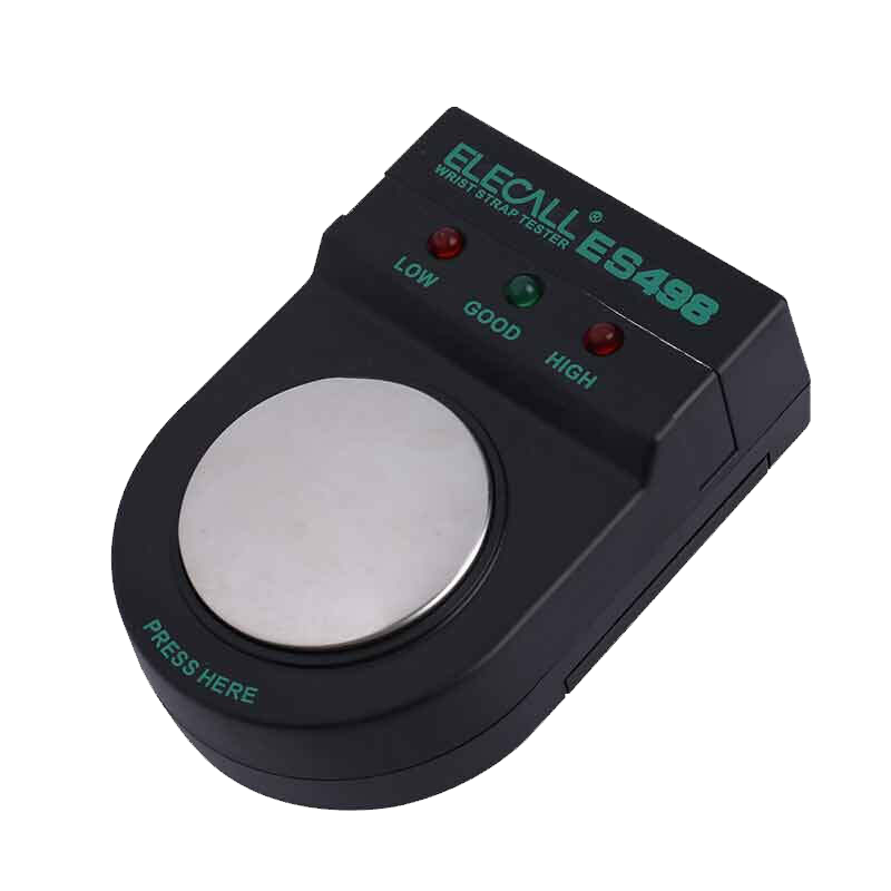 伊萊科（ELECALL）防靜電手腕帶測(cè)試儀 檢測(cè)器測(cè)試器 防靜電手環(huán)測(cè)試儀  ES498
