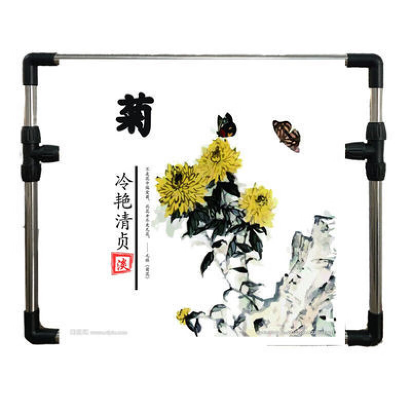 KYODO十字繡架子可調(diào)十字繡架繡架工具通用架子床上手持繡框可折疊家用 十字繡架繡架工具通用架子床上手