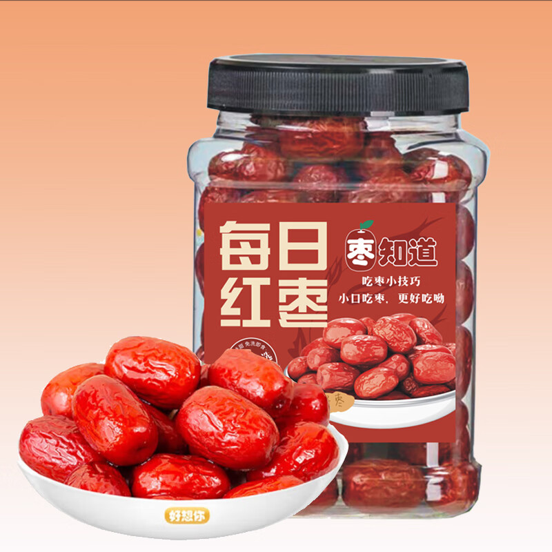 好想你 枣知道特级红枣720g/桶