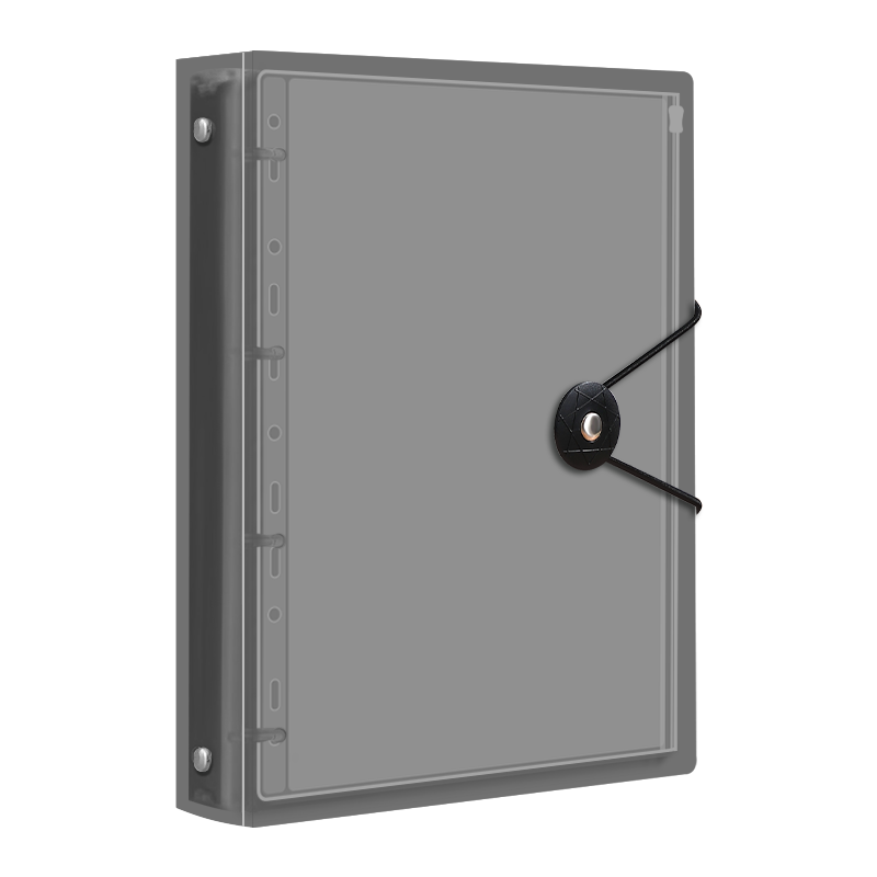 嘉然恒 家庭證件收納冊A4活頁(yè)多功能大容量防水收納包出生證明戶(hù)口本房本疫苗本保護套文件夾檔案冊 黑色