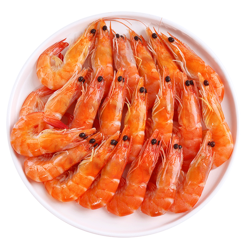 渔歌牧曲国产盐田虾 有机盐田大虾熟冻大虾白虾化冻即食海虾 净虾100-120只/ 1.2kg(净重) 