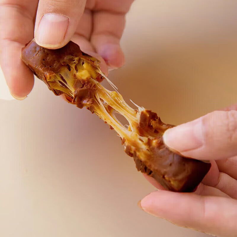 吉品到果仁花生夹心巧克力架能量棒士力小零食喜糖年货充饥糖果整箱  巧克力夹心 50包