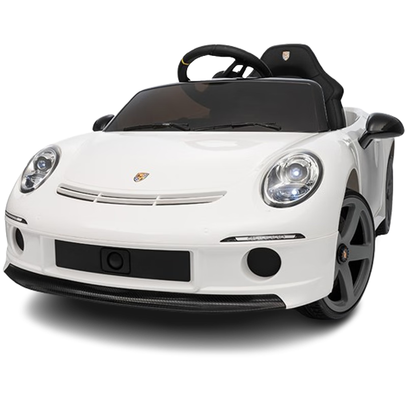 小童鞋【RUF授權(quán)】嬰兒童電動(dòng)車(chē)四輪可坐人遙控小汽車(chē)寶寶男女孩玩具車(chē) 白色 【RUF授權(quán)】頂配12V電瓶+全功能