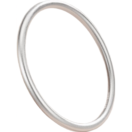 老廟銀手鐲足銀古法傳承光圈銀鐲子磨砂實(shí)心素圈手鐲送女友老婆 【古法款】54#約：20g （實(shí)心）