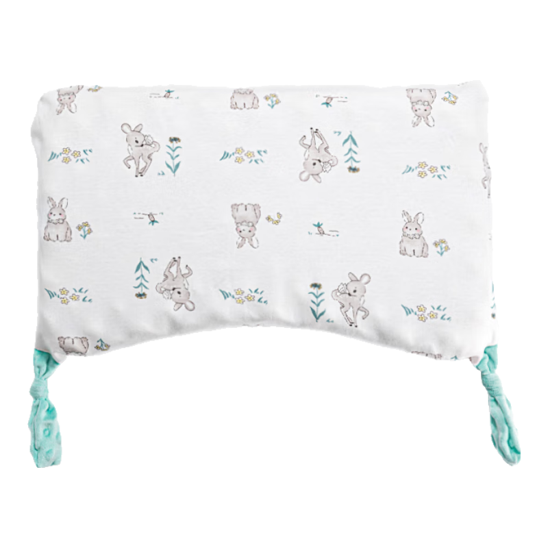 艾茵美嬰兒枕頭硅膠枕寶寶幼兒園6個月以上1-3-6歲可水洗四季通用 小鹿兔嘰 【1-3歲】安撫硅膠