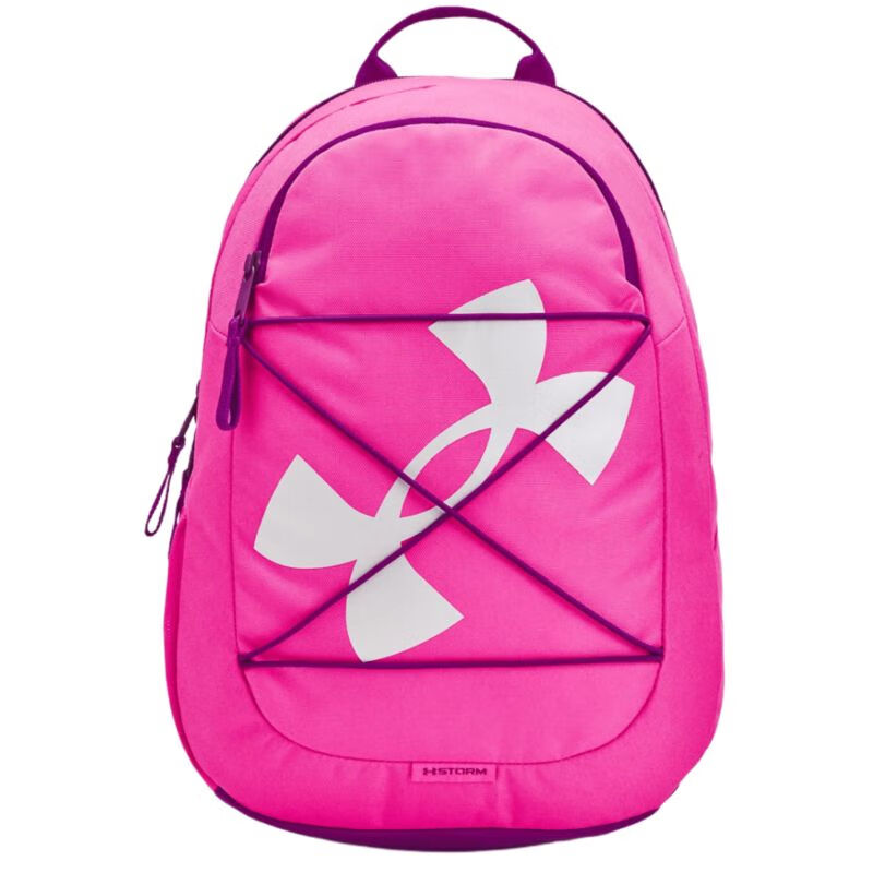 安德玛（UNDERARMOUR）双肩包运动包书包防水学生背包户外登山包14升男女包健身包夏季 玫粉色 14L