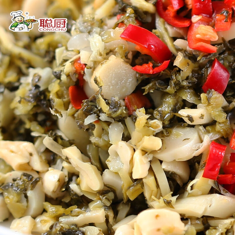 聰廚2025新品聰廚酸菜小筍230gX60袋/整箱小菜泡菜醬菜酒店批用酸 聰廚酸菜小筍230gx30包