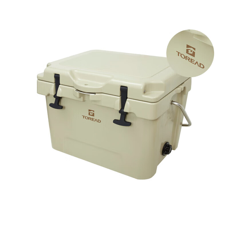 探路者（TOREAD）保温箱 保温桶储冰桶 车载露营野餐便携大容量25L保温箱 卡其 均码