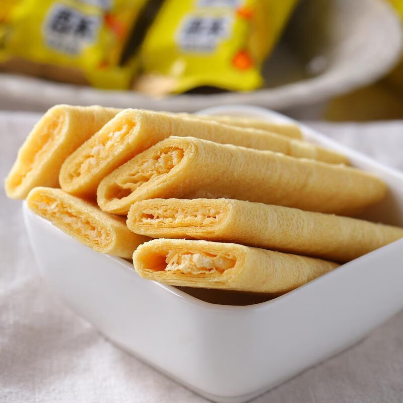 張鳳記廈門特產(chǎn)咸蛋黃酥芝士蛋黃酥蛋卷酥性餅干袋裝千層酥休閑零食小吃 咸蛋黃酥188g*2包