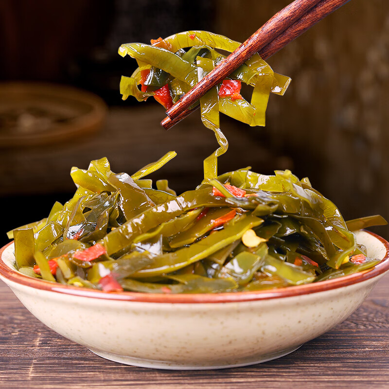 忆庄稼海带丝榨菜 香辣海带丝下饭菜凉拌海带丝即食小咸菜拌饭配粥小菜 海带丝 香辣味 40g*20袋