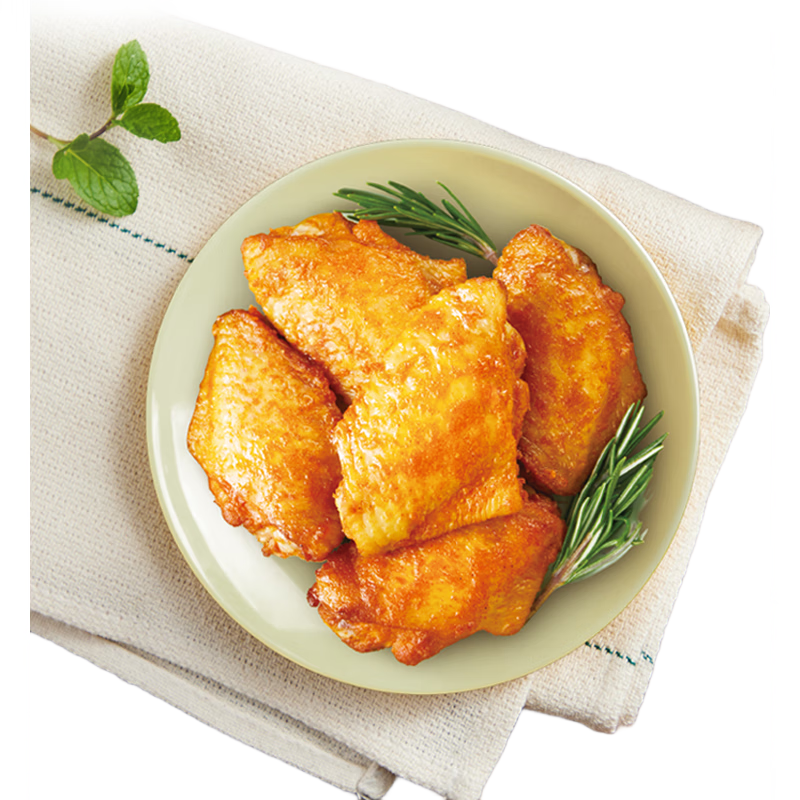 圣农香烤翅中400g 奥尔良烤翅 鸡翅中 冷冻半成品 儿童学生早餐 速烹
