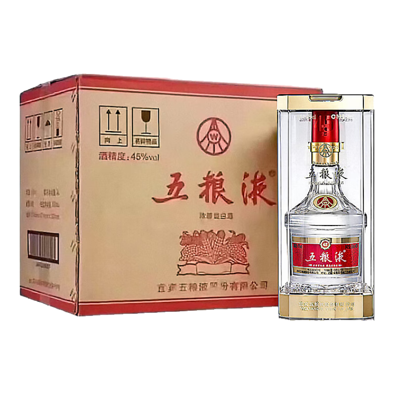 ����Һ WULIANGYE 45%vol Ũ���Ͱ׾� 500ml*6ƿ